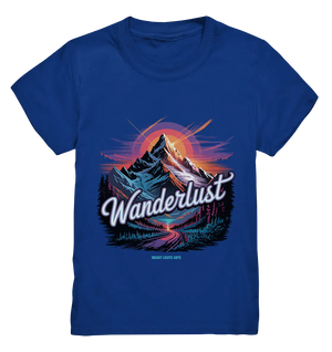 Wanderlust Mountain Adventure - Kids Premium Shirt Bright Lights Arts