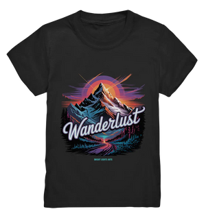 Wanderlust Mountain Adventure - Kids Premium Shirt Bright Lights Arts