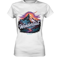 Wanderlust Mountain Adventure - Ladies Premium Shirt Bright Lights Arts