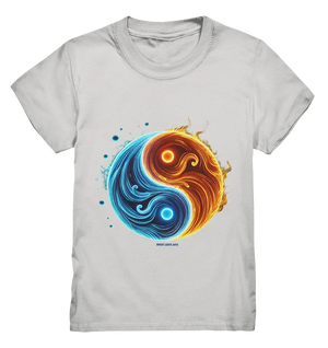 Wasser und Feuer – Yin-Yang-Design der Gegensätze - Kids Premium Shirt Bright Lights Arts