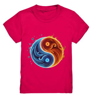 Wasser und Feuer – Yin-Yang-Design der Gegensätze - Kids Premium Shirt Bright Lights Arts
