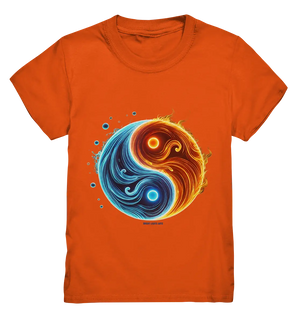 Wasser und Feuer – Yin-Yang-Design der Gegensätze - Kids Premium Shirt Bright Lights Arts