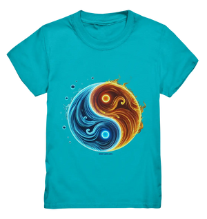 Wasser und Feuer – Yin-Yang-Design der Gegensätze - Kids Premium Shirt Bright Lights Arts