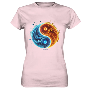 Wasser und Feuer – Yin-Yang-Design der Gegensätze - Ladies Premium Shirt Bright Lights Arts