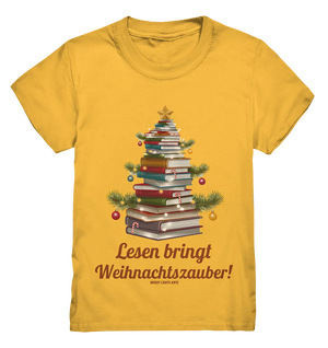 Weihnachtsbaum aus Büchern – Magischer Lesezauber - Kids Premium Shirt Bright Lights Arts