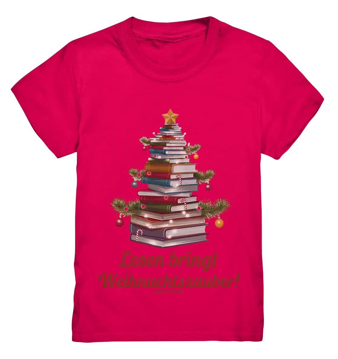 Weihnachtsbaum aus Büchern – Magischer Lesezauber - Kids Premium Shirt Bright Lights Arts