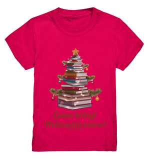 Weihnachtsbaum aus Büchern – Magischer Lesezauber - Kids Premium Shirt Bright Lights Arts