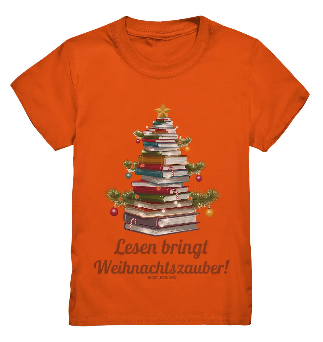 Weihnachtsbaum aus Büchern – Magischer Lesezauber - Kids Premium Shirt Bright Lights Arts