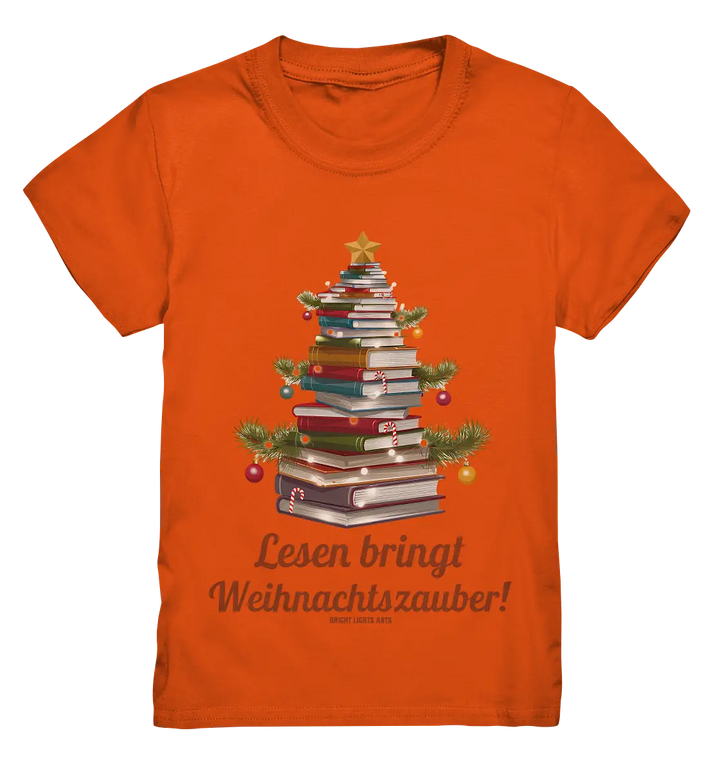 Weihnachtsbaum aus Büchern – Magischer Lesezauber - Kids Premium Shirt Bright Lights Arts