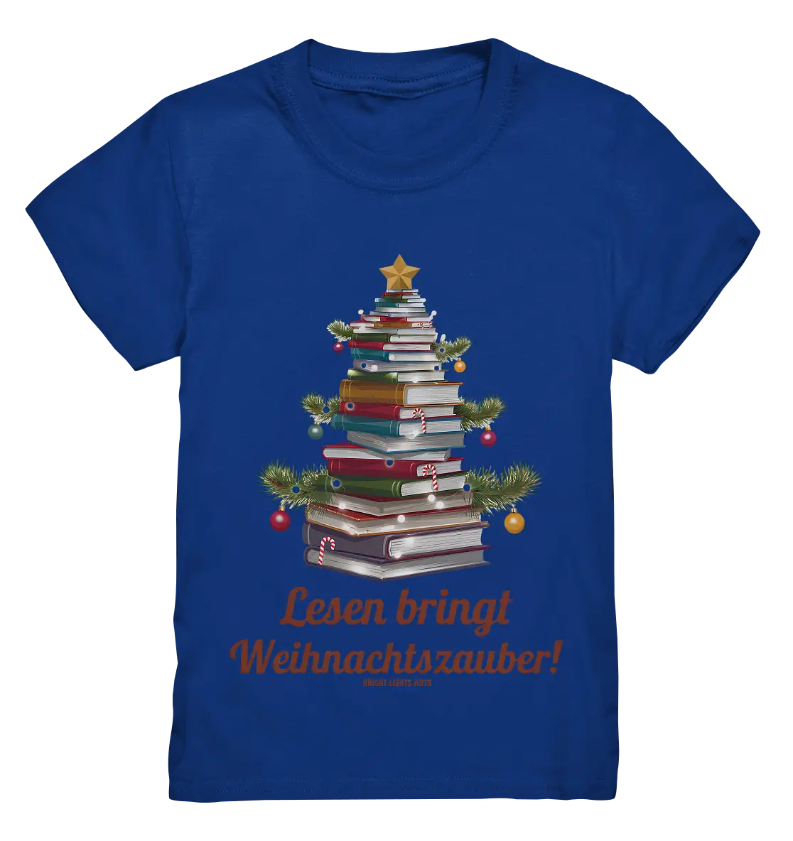 Weihnachtsbaum aus Büchern – Magischer Lesezauber - Kids Premium Shirt Bright Lights Arts
