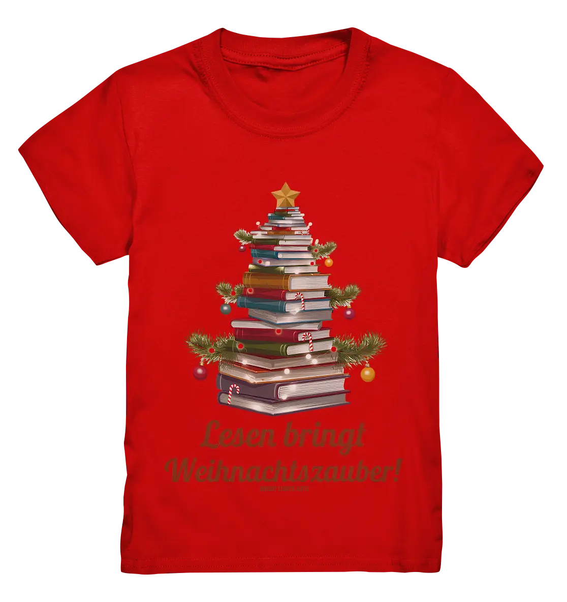 Weihnachtsbaum aus Büchern – Magischer Lesezauber - Kids Premium Shirt Bright Lights Arts