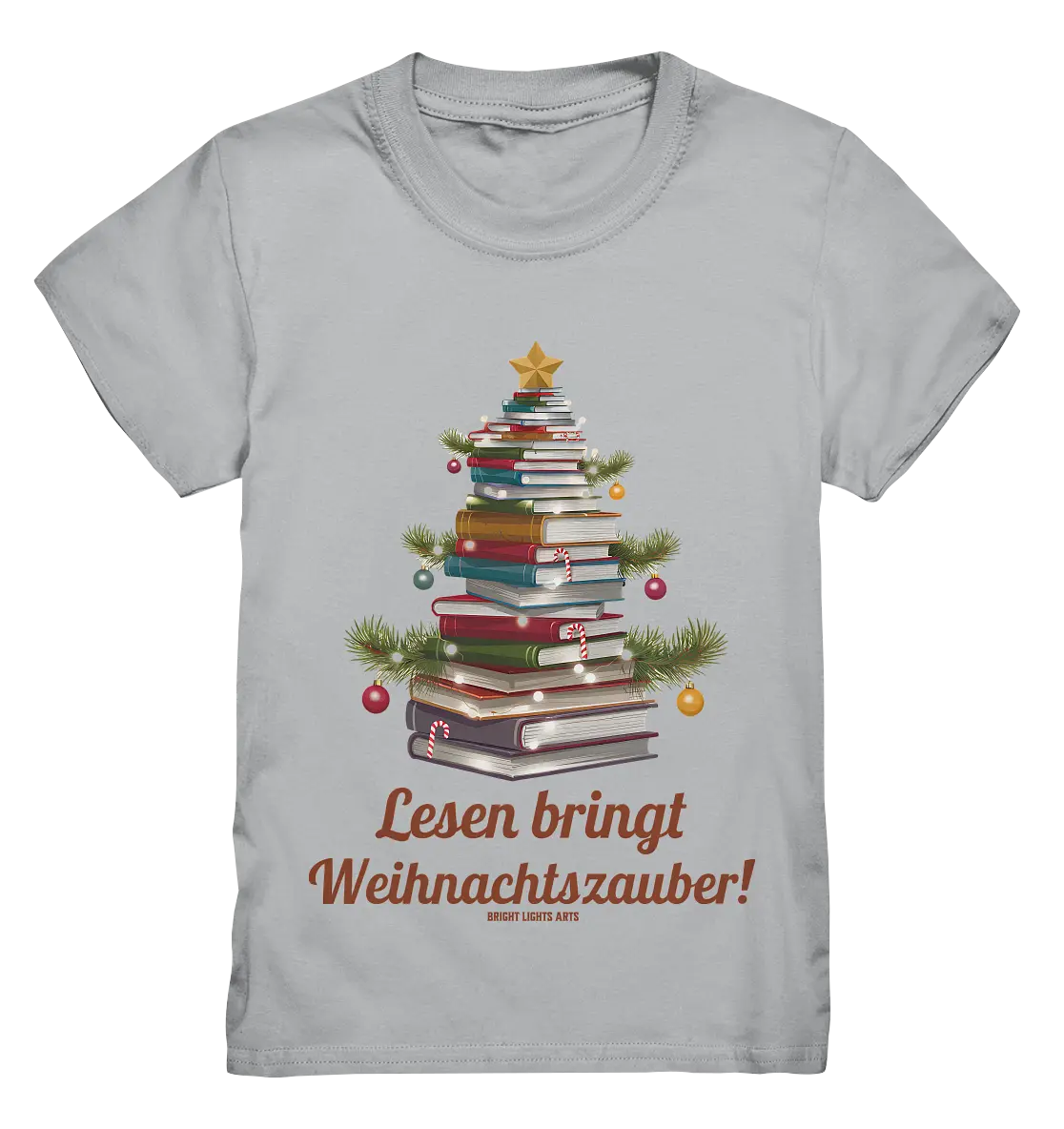 Weihnachtsbaum aus Büchern – Magischer Lesezauber - Kids Premium Shirt Bright Lights Arts