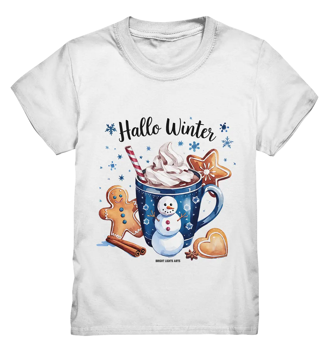 Winterliche Schokoladentasse mit Lebkuchenzauber - Kids Premium Shirt Bright Lights Arts