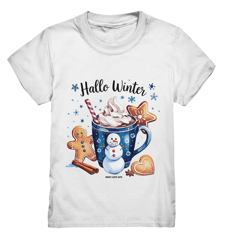Winterliche Schokoladentasse mit Lebkuchenzauber - Kids Premium Shirt Bright Lights Arts
