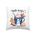 Winterliche Schokoladentasse mit Lebkuchenzauber - Kissen 40x40cm Bright Lights Arts