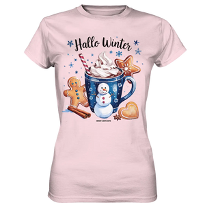 Winterliche Schokoladentasse mit Lebkuchenzauber - Ladies Premium Shirt Bright Lights Arts