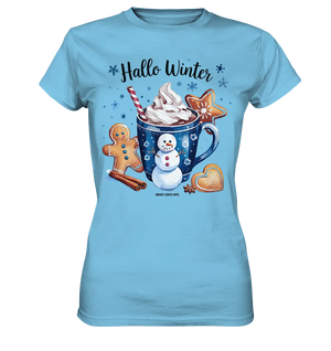 Winterliche Schokoladentasse mit Lebkuchenzauber - Ladies Premium Shirt Bright Lights Arts