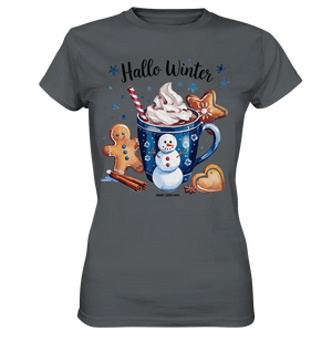 Winterliche Schokoladentasse mit Lebkuchenzauber - Ladies Premium Shirt Bright Lights Arts