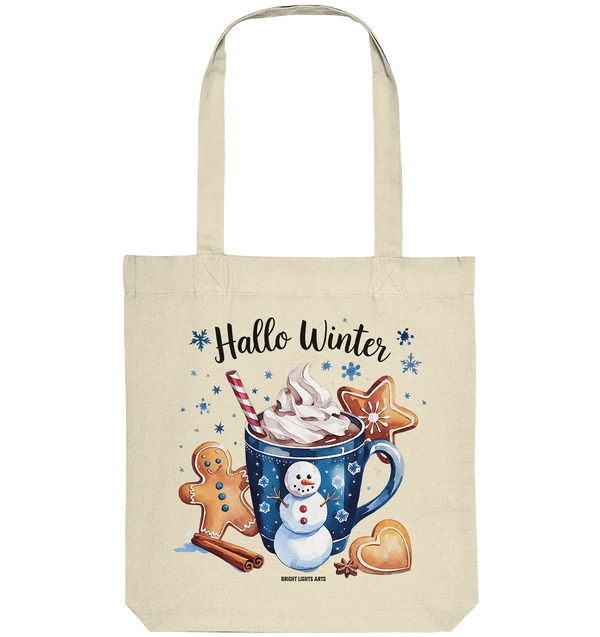 Winterliche Schokoladentasse mit Lebkuchenzauber - Organic Tote-Bag Bright Lights Arts