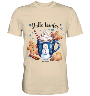 Winterliche Schokoladentasse mit Lebkuchenzauber - Premium Shirt Bright Lights Arts