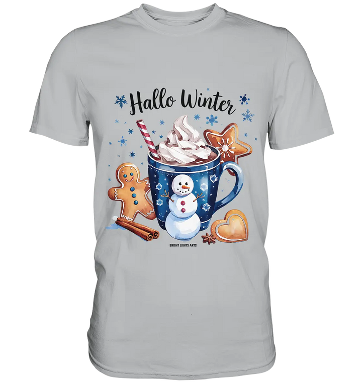 Winterliche Schokoladentasse mit Lebkuchenzauber - Premium Shirt Bright Lights Arts