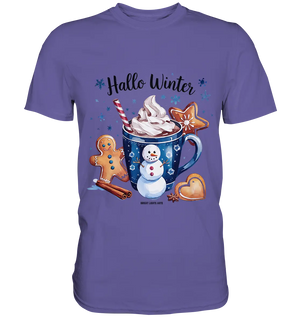 Winterliche Schokoladentasse mit Lebkuchenzauber - Premium Shirt Bright Lights Arts