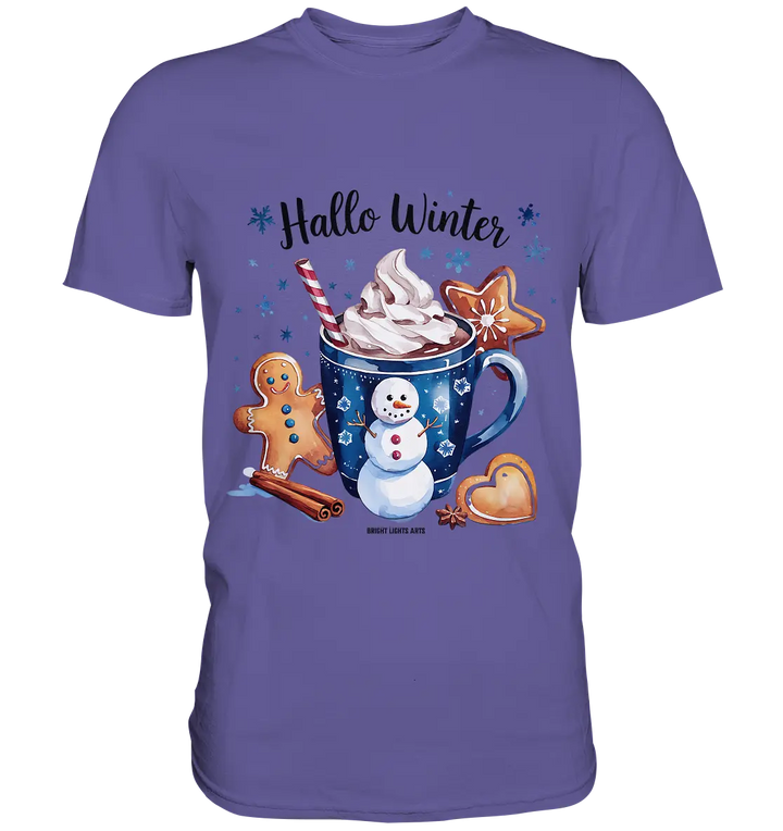 Winterliche Schokoladentasse mit Lebkuchenzauber - Premium Shirt Bright Lights Arts