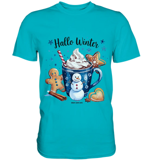 Winterliche Schokoladentasse mit Lebkuchenzauber - Premium Shirt Bright Lights Arts