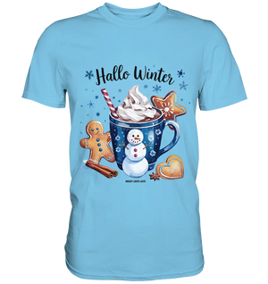 Winterliche Schokoladentasse mit Lebkuchenzauber - Premium Shirt Bright Lights Arts