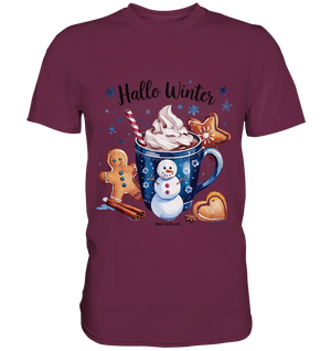 Winterliche Schokoladentasse mit Lebkuchenzauber - Premium Shirt Bright Lights Arts