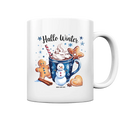 Winterliche Schokoladentasse mit Lebkuchenzauber - Tasse glossy Bright Lights Arts