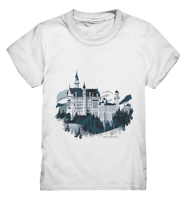 Winterliches Schloss – Majestät in Schnee und Stil - Kids Premium Shirt Bright Lights Arts