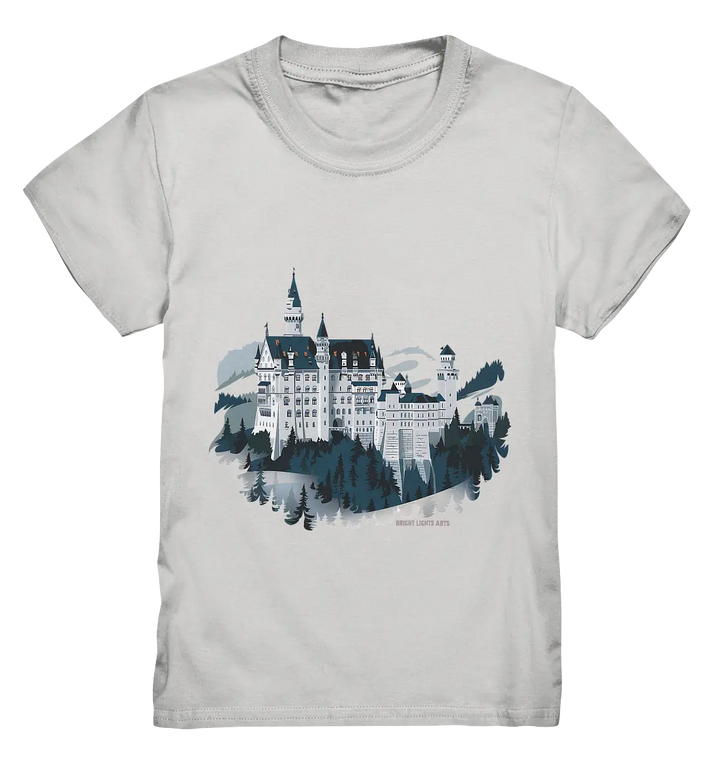 Winterliches Schloss – Majestät in Schnee und Stil - Kids Premium Shirt Bright Lights Arts
