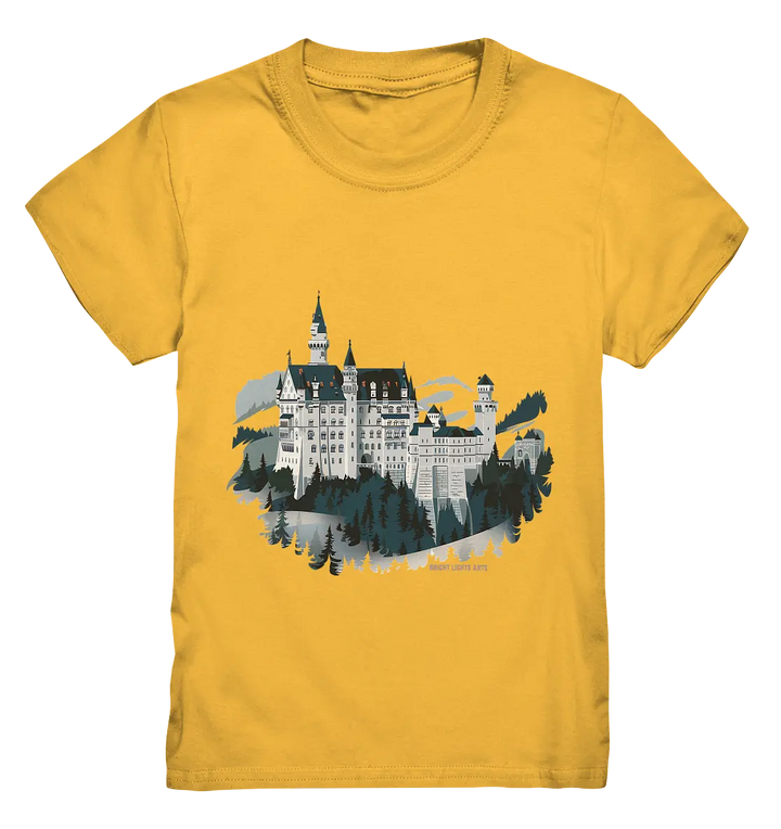 Winterliches Schloss – Majestät in Schnee und Stil - Kids Premium Shirt Bright Lights Arts