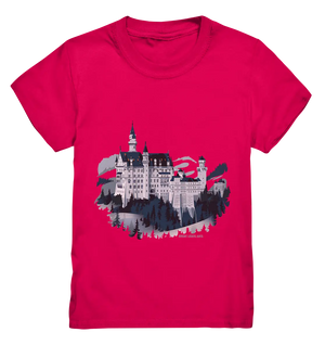 Winterliches Schloss – Majestät in Schnee und Stil - Kids Premium Shirt Bright Lights Arts