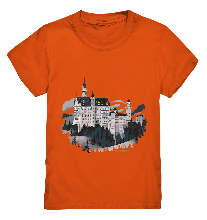 Winterliches Schloss – Majestät in Schnee und Stil - Kids Premium Shirt Bright Lights Arts