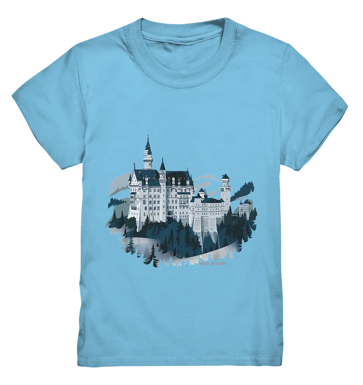 Winterliches Schloss – Majestät in Schnee und Stil - Kids Premium Shirt Bright Lights Arts
