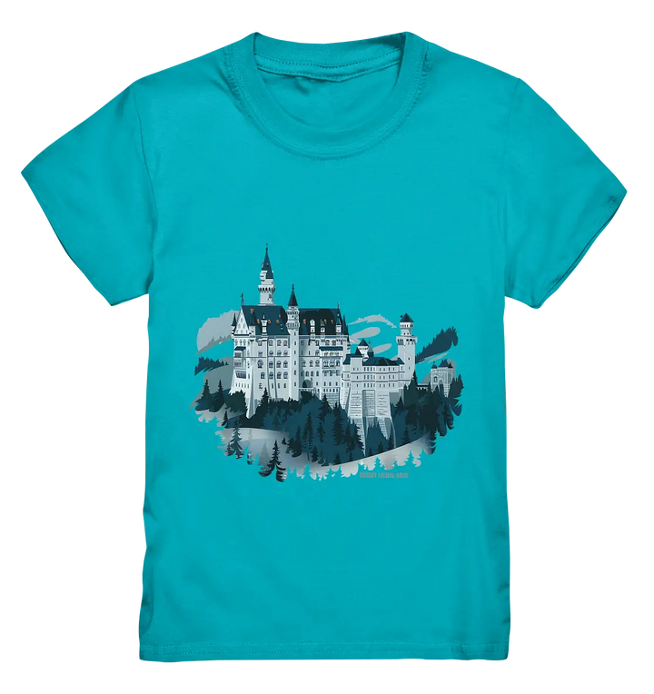 Winterliches Schloss – Majestät in Schnee und Stil - Kids Premium Shirt Bright Lights Arts