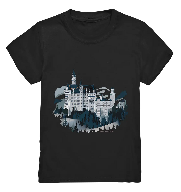 Winterliches Schloss – Majestät in Schnee und Stil - Kids Premium Shirt Bright Lights Arts