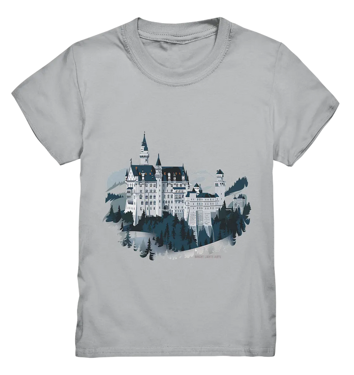 Winterliches Schloss – Majestät in Schnee und Stil - Kids Premium Shirt Bright Lights Arts