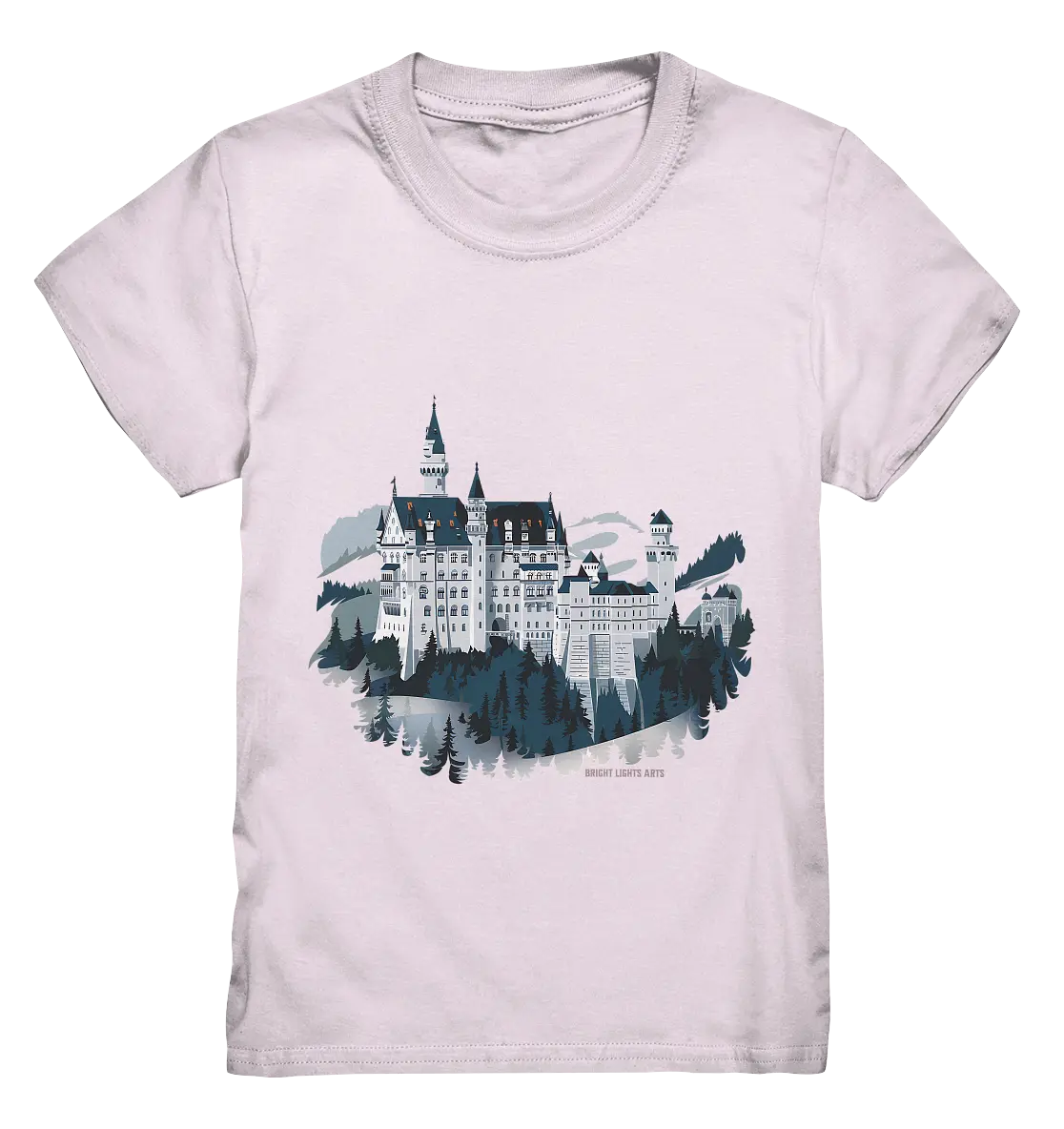 Winterliches Schloss – Majestät in Schnee und Stil - Kids Premium Shirt Bright Lights Arts