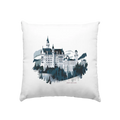 Winterliches Schloss – Majestät in Schnee und Stil - Kissen 40x40cm Bright Lights Arts