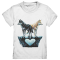 Wolfsfreunde – Yin & Yang - Kids Premium Shirt Bright Lights Arts
