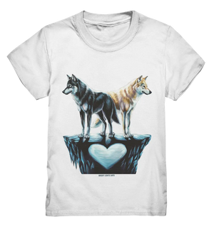 Wolfsfreunde – Yin & Yang - Kids Premium Shirt Bright Lights Arts