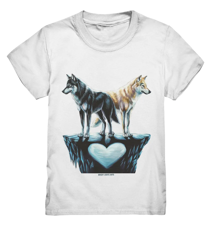 Wolfsfreunde – Yin & Yang - Kids Premium Shirt Bright Lights Arts