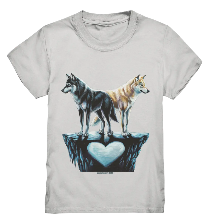 Wolfsfreunde – Yin & Yang - Kids Premium Shirt Bright Lights Arts