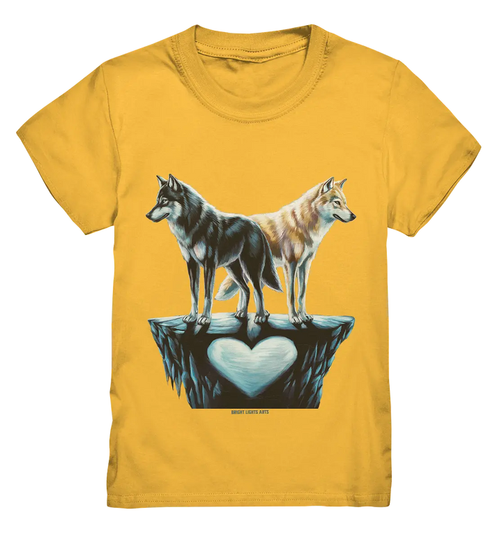 Wolfsfreunde – Yin & Yang - Kids Premium Shirt Bright Lights Arts