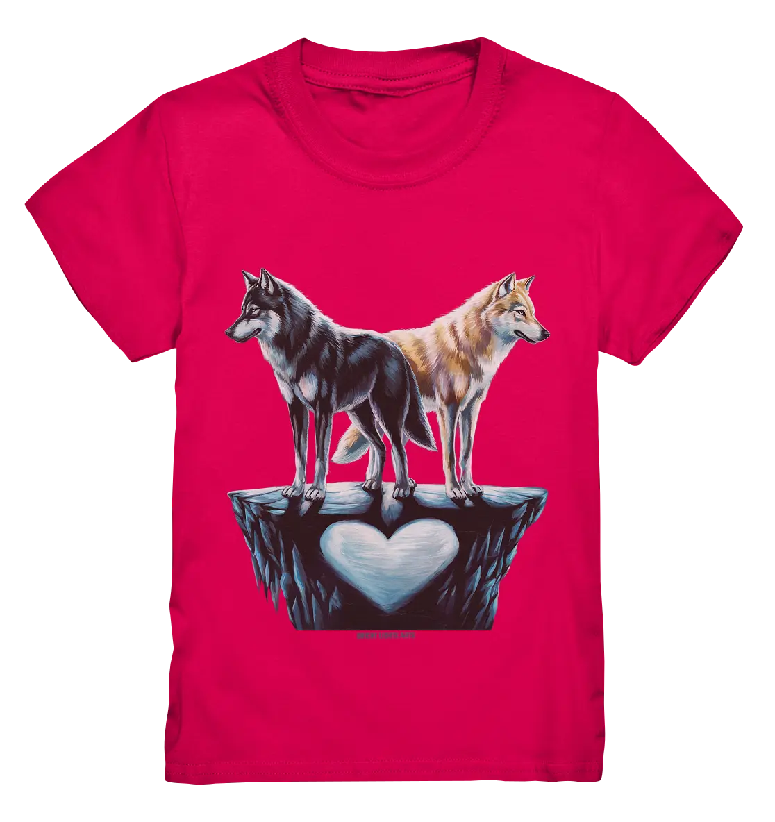 Wolfsfreunde – Yin & Yang - Kids Premium Shirt Bright Lights Arts