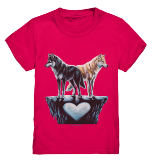 Wolfsfreunde – Yin & Yang - Kids Premium Shirt Bright Lights Arts