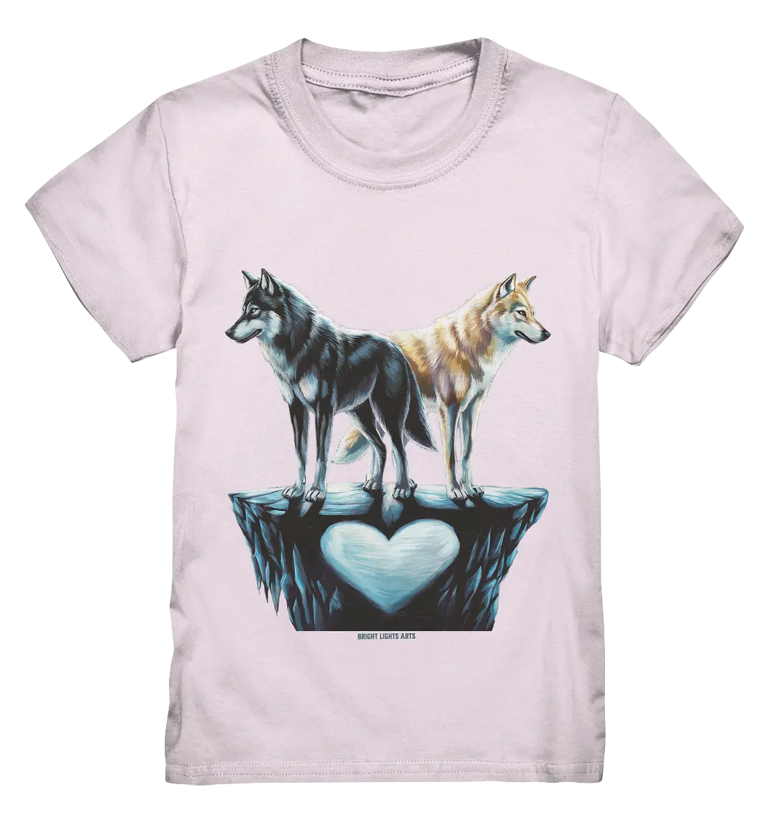 Wolfsfreunde – Yin & Yang - Kids Premium Shirt Bright Lights Arts